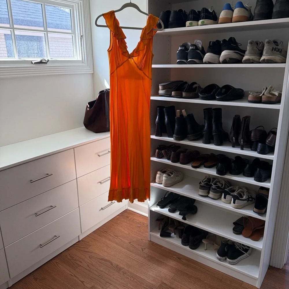 NWT Doen Arleen Dress in Naturium Orange - Picture 2 of 6